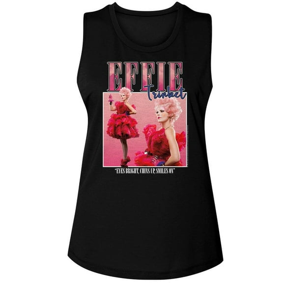 Hunger Games Effie Trinket Square Black Women's Muscle Tank Top T-Shirt