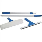 Ettore Window Cleaning Combo Kit MicroFiber, Silicone Rubber - White, Multi - 1 Each