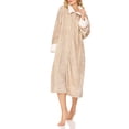 thumbnail image 3 of LADIES ZIP UP PLUSH ROBE, 3 of 3