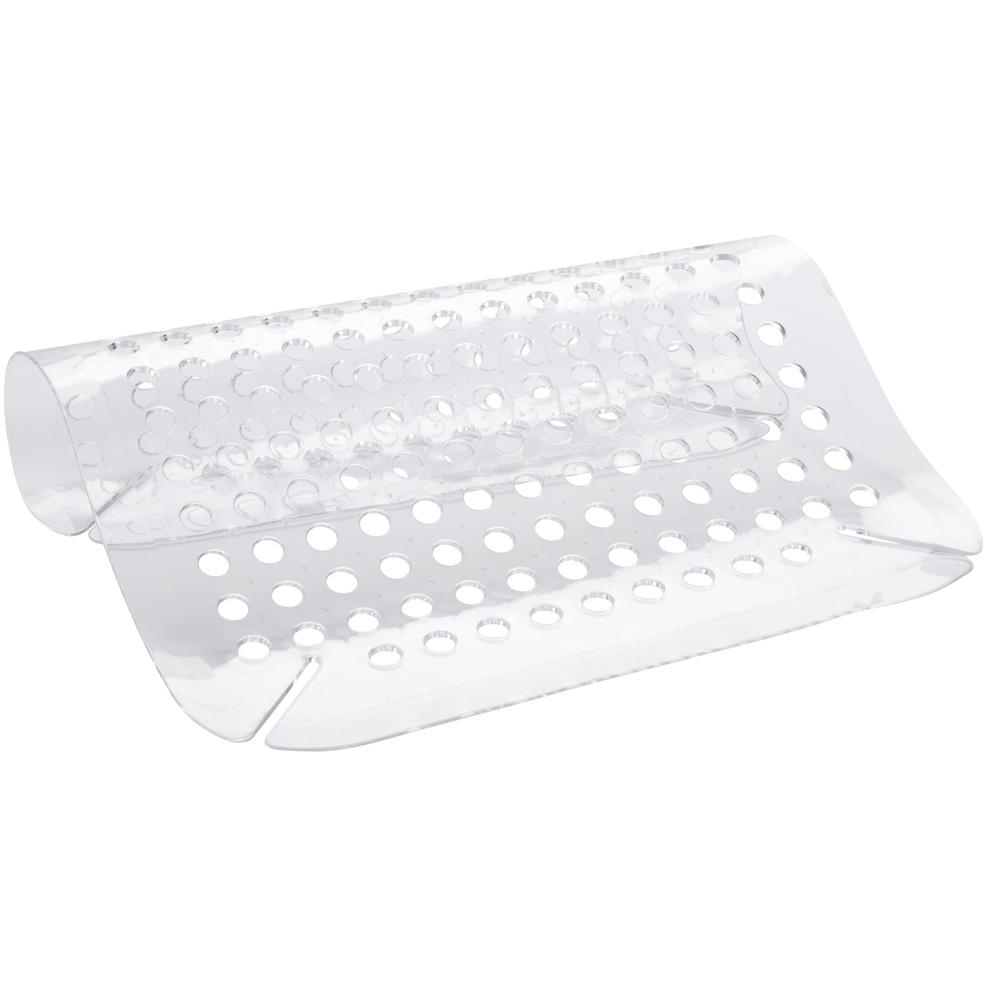 iDesign Plastic Sink Protector Grid for Kitchen, 13.5" x 16", Clear