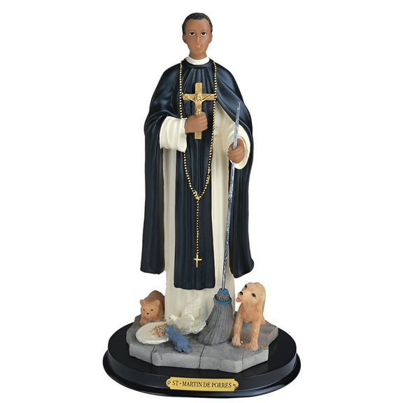 FC Design 12"H Saint Martin de Porres Statue Holy Figurine Statue Sculpture Ornament Decoration Home/Room Decor and Unique Gift Ideas for Housewarming, Holidays and Birthdays