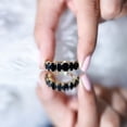 thumbnail image 5 of Rosec Jewels Black Onyx Half Eternity Ring - AAA Quality Certified - Wedding Anniversary Ring for Women - Ready to Gift, 10K Yellow Gold, US 10.50, 5 of 8
