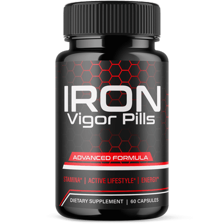Iron Vigor Pills Advanced Formula Pills All Natural Vitamin Supplement 60 Capsules