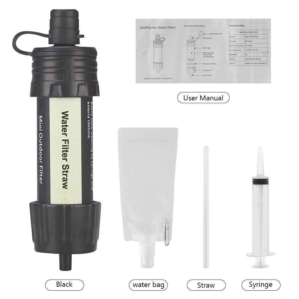 Kawim Outdoor Water Filter Straw Water Filtration System Water Purifier