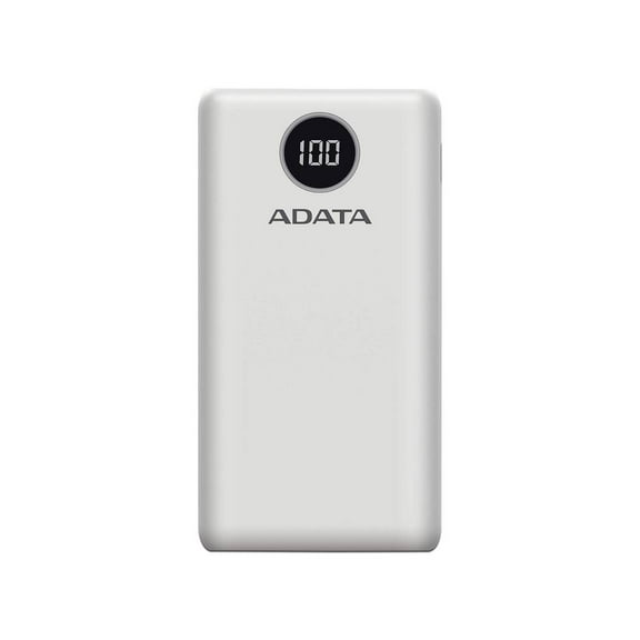 Batería Portátil Recargable ADATA P20000QCD Power Bank de Adata AP20000QCD-DGT-CWH