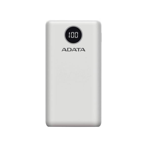Batería Portátil Recargable ADATA P20000QCD Power Bank de Adata AP20000QCD-DGT-CWH