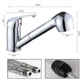 thumbnail image 2 of Contemporary Kitchen Faucet, Toggle Button Selection For Stream Or Spray, Lifetime Warranty, 2 of 5