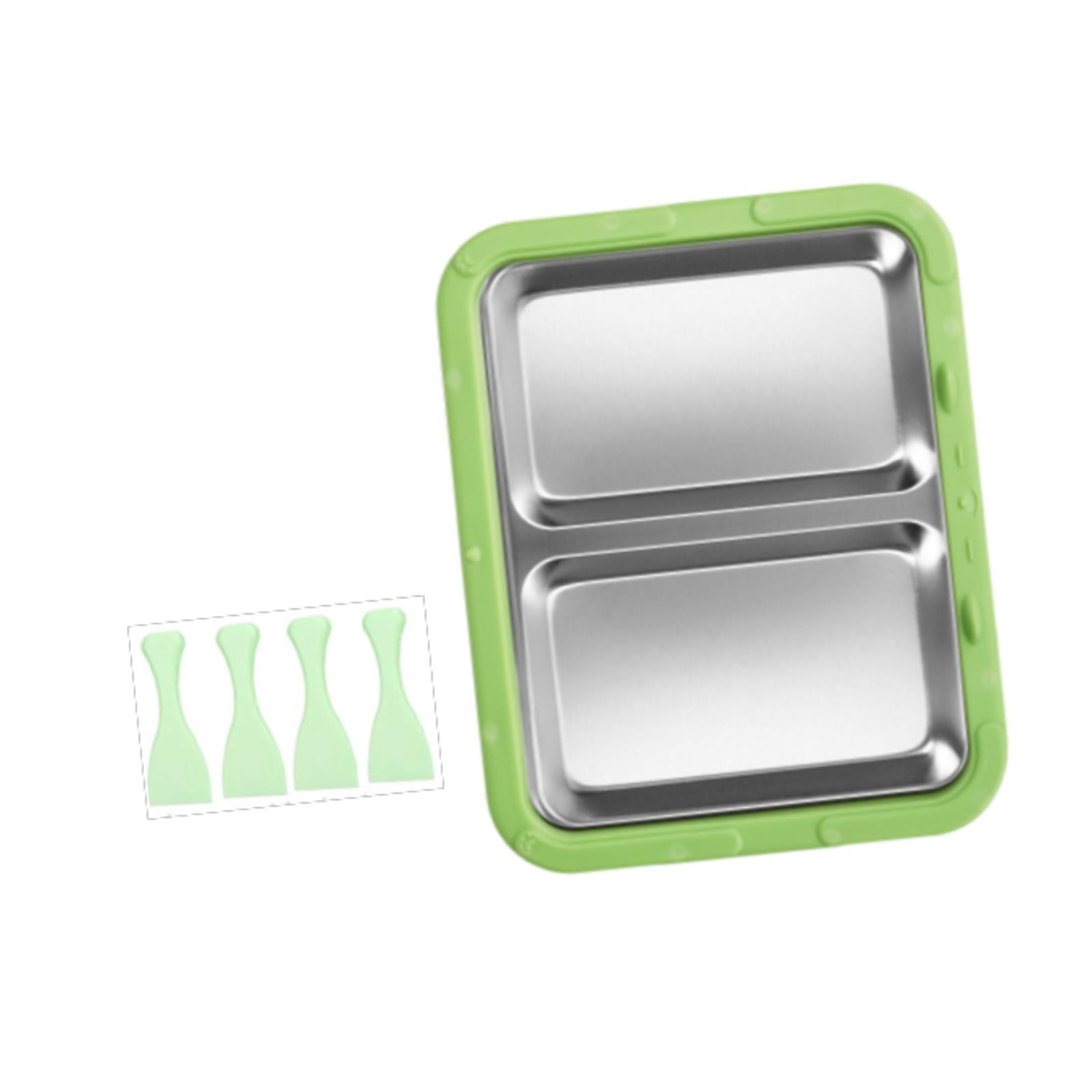 TISHITA Ice Cream Maker Ice Cream Pan Easy to Clean Household Fun Parent Child Activities Portable Versatile Frozen Yogurt Rolls Tray Green No Lid