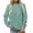 Mint Green, variant on Womens Sweatshirt 2024 Crewneck Long Sleeve Casual Loose Pullover Sweatshirts Fall Winter Tops Shirts