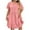 Pink, variant on Lenago Women's Summer Dress Plus Size Deep V-Neck Standard-Fit Short Sleeve Solid Maxi Party Dress