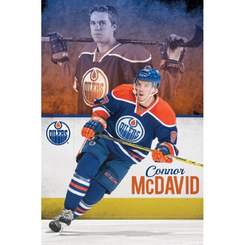 Connor Mcdavid Poster Edmonton Oilers Poster Canvas Print 