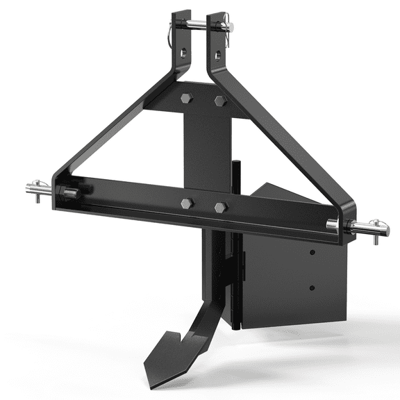 Telyswee Middle Buster for Category Plow 3-Point Hitch, Heavy Duty Middle Buster Quick Hitch Tractors Steel Furrowing Plow Mechanical Plowing, Soil Tiller (3 Ponit(1/2blade))