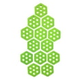 thumbnail image 3 of Kuntesetty 12Pcs Hexagon Surfboard Traction Pads Anti Slip Mat Premium Decking Accessories Deck Grips Deck Pads for Grip Surf Paddleboard green, 3 of 9