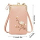 thumbnail image 3 of Bolso Bandolera de Piel para Mujer - Cartera Pequeña Tipo Bandolera con Bolsillo para Teléfono, Múltiples Ranuras para Tarjetas y Compartimentos con Cremallera, Correa Ajustable, 18 X 11 X 5 Cm, 3 of 5