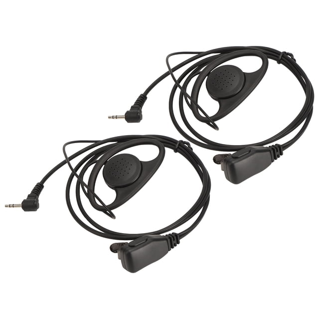 Auricular walkie talkie Bling Bling con proceso de galvanoplastia 1 pin 2,5 mm para Motorola juego de 2 piezas