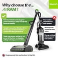 thumbnail image 2 of Aspiradora inalámbrica Gtech AirRAM MK2 con cabezal de cepillo eléctrico - Perfecta para alfombras y pisos de madera - Batería recargable de iones de litio de 22 V - Ligera (7 libras), 2 of 5