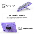 thumbnail image 5 of ELEHOLD Case for Samsung Galaxy Tab A8 10.5 (2022), Shockproof Case with 360°Rotating Adjustable Shoulder Hand Strap & Stand,Purple, 5 of 8