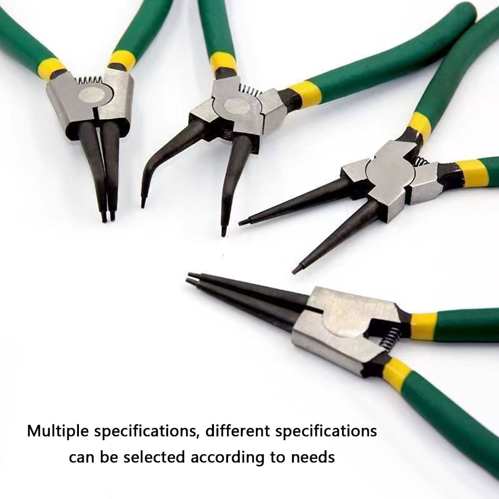 Snap Rings Pliers Kit 4Pcs Design Tool Steel Construction Storage Box Included
