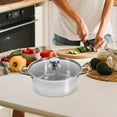 thumbnail image 3 of WASHWEPE Cooking Pot with Lid Stainless Steel Multi-functional 1Pack, 3 of 8