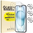 thumbnail image 1 of Triple Pack Screen Protector and Camera Lens Protector for iPhone 15 Pro 6.1-Inch - Tempered Glass Film, 1 of 9