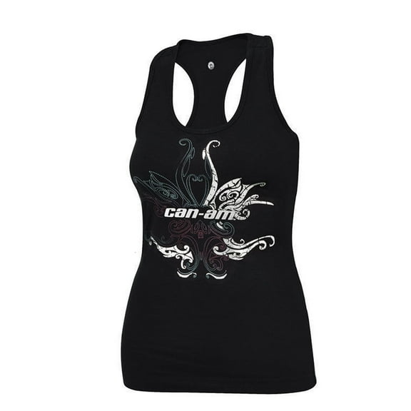 Can-Am Spyder New OEM Ladies Comfort Tank Top Small Black, 4536860490
