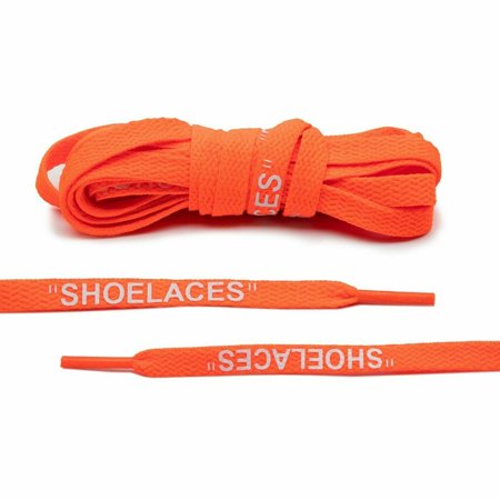 

OFF WHITE STYLE SHOELACES Shoe Laces Adidas 3 stripes Lace Envy Orange Size 45