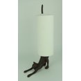 thumbnail image 2 of Porte-serviettes en Papier Extensible en Fonte Brun Rustique pour Chat, 2 of 3