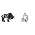 thumbnail image 1 of Estatua de toro, figura abstracta de lector, escultura, decoración de escritorio, resina, pensador artístico, figura humana coleccionable, decoración, 1 of 8