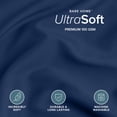 thumbnail image 4 of Bare Home Luxury Duvet Cover and Sham Set - Premium 1800 Collection - Ultra-Soft - Queen, Dark Blue, 3-Pieces, 4 of 10