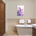 thumbnail image 4 of ZHONGYUTONG Butterfly Canvas Wall Art Pink with Purple Butterfly Pictures Wall Decor Watercolor Painting for Girl Bedroom Decor Framed (12.00" x 18.00"), 4 of 5