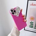 thumbnail image 1 of Bling Heart Girly Phone CASE para IPhone 14 Pro Max 13 12 Mini 11 XS XR X 7 8 Plus coque Camera Protection Cover Glitter Fivean unisex, 1 of 2