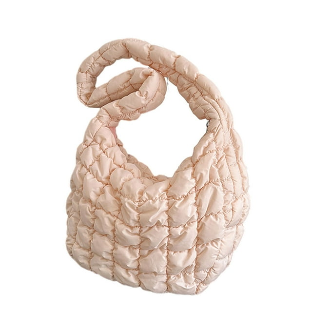 Sonducket Bolso cruzado artesanal exquisito para mujer, poliéster resistente al desgarro con bandolera de costura fina, para mujer Bolsas de mensajero y de hombro rosa
