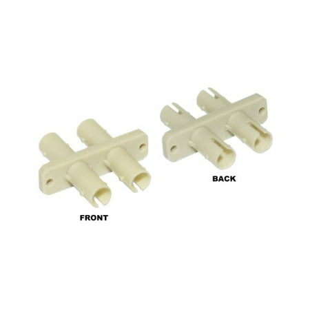 - Kentek Fiber optic adapter ST to ST ST/ST duplex flange mount feedthrough coupler multimode