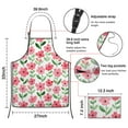thumbnail image 3 of Pioneer Flower Floral Print Pattern Apron-Garden Aprons for Women with Pockets-Cotton Linen Waterproof Kitchen Cooking Gardening Aprons Adjustable for Kitchen,Cooking,BBQ and Salon 33x27 Inch, 3 of 7