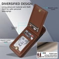 thumbnail image 2 of Phone Case for iPhone 15 Pro Max 6.7 inch Wallet Cover with Screen Protector RFID Slim Credit Card Holder Slot Stand Cell iPhone15promax 5G i Phone15Max Plus iPhone16 ProMax Women Men Brown, 2 of 11