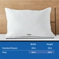 thumbnail image 6 of Mainstays Cooling Zippered Pillow Protectors, King, White, 6 of 7