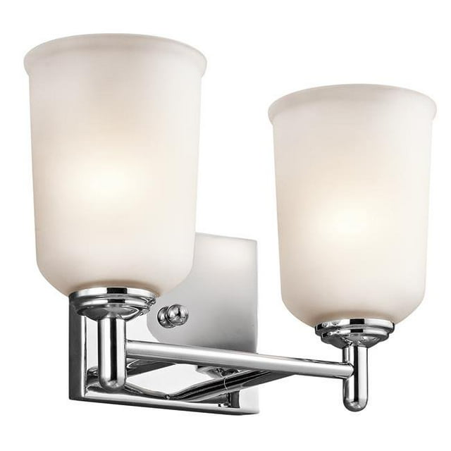 Kichler 45573CH Shailene 100W 2 LED Bath Light, Chrome