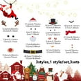 thumbnail image 2 of 3 juegos de pegatinas navideñas para puerta, pegatinas de pared con diseño de muñeco de nieve y ciervo, para ventanas, calcomanías navideñas, decoraciones artísticas para pared, copos de nieve, 2 of 7