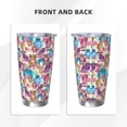 thumbnail image 3 of Fuzoiu Watercolor Owl Print 20oz Tumbler, Stainless Steel Vacuum Insulated Car Cup, Insulated Coffee Mug,Travel Mug with Lid,Thermal Cup for Outdoor-Straw Three-piece Set, 3 of 8