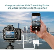 USB 3 Camera Adapter,3 in 1 USB Female OTG Adapter with Charging and 3.5mm Headphone Audio Jack Splitter for iPhone/iPad,Support USB Flash Drive,MIDI Keyboard