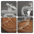 thumbnail image 6 of Gymnture Glass Dome Cover with Wood Base Apples Shaped Cloche for Home Decor, 6 of 11