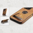 thumbnail image 3 of Compatible with iPhone Case,Luxury PU Leather Fold Bracket Stand Holder Design,Logo View Camera Lens Protection Soft Shockproof Cover Phone Case (Black,iPhone 15 Plus), 3 of 5