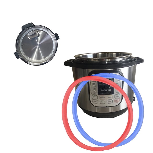 MesaSe Silicone Sealing Ring 6qt for Instant Pot Sealing ring for 6 5qt Insta Pot Food-grade Silicone Fits IP-DUO60 IP-LUX60 IP-DUO50 IP-LUX50 Smart-60 IP-CSG60 and IP-CSG50-2 Pack