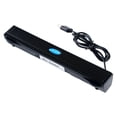 thumbnail image 1 of Wosthever Barra de sonido del altavoz de la computadora alimentada por USB para la barra del altavoz del ordenador portátil de la PC blanca Iluminación y accesorios Negro, 1 of 1