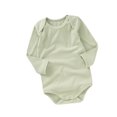 thumbnail image 4 of XinLfly Infant Toddler Boys Girls Newborn Cotton T-Shirt Jumpsuit Romper Solid Color Long Sleeve Pit Strip One-Piece Crawling Pajamas Clothes,Green,6-12M, 4 of 8