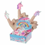 3 Pack - 2.5" UNICORN Finger Puppets Magical Finger Toys