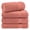 Coral, variant on Cotton Paradise 100% Cotton 4 Piece Turkish Bath Towel Set, Soft Plush Towels Clearance Bathroom Set, Coral