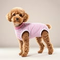 thumbnail image 5 of KMWGRE Dog Recovery Suit Post Pet Bodysuit with Pee Hole for Small Medium Dogs Cats Spay Neuter Alternative to E Collar Pink XL, 5 of 5