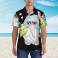 thumbnail image 2 of Susaid Summer Gnome,Cute Gnome Print Hawaiian Shirts for Men Women,Hawaiian Summer Short-Sleeve Casual Relaxed-Fit Button-Down,Medium, 2 of 7