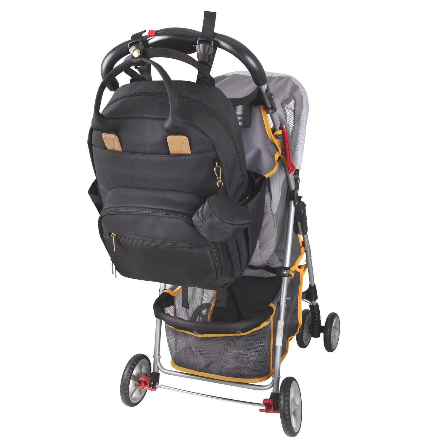 Sac à dos pour sac à langer de bébé de Baby Essentials ‘The Essential’ , noir